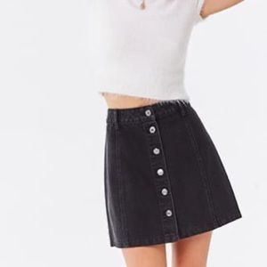 Forever 21 Black Jean Skirt